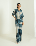 Abstract Printed Shirt Co-ord Set - Simor