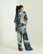 Abstract Printed Shirt Co-ord Set - Simor