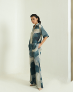 Abstract Printed Shirt Co-ord Set - Simor
