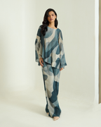 Asymmetric Top Printed Co-ord Set - Simor