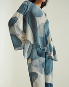 Asymmetric Top Printed Co-ord Set - Simor