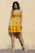 Flared Layered Tube Dress