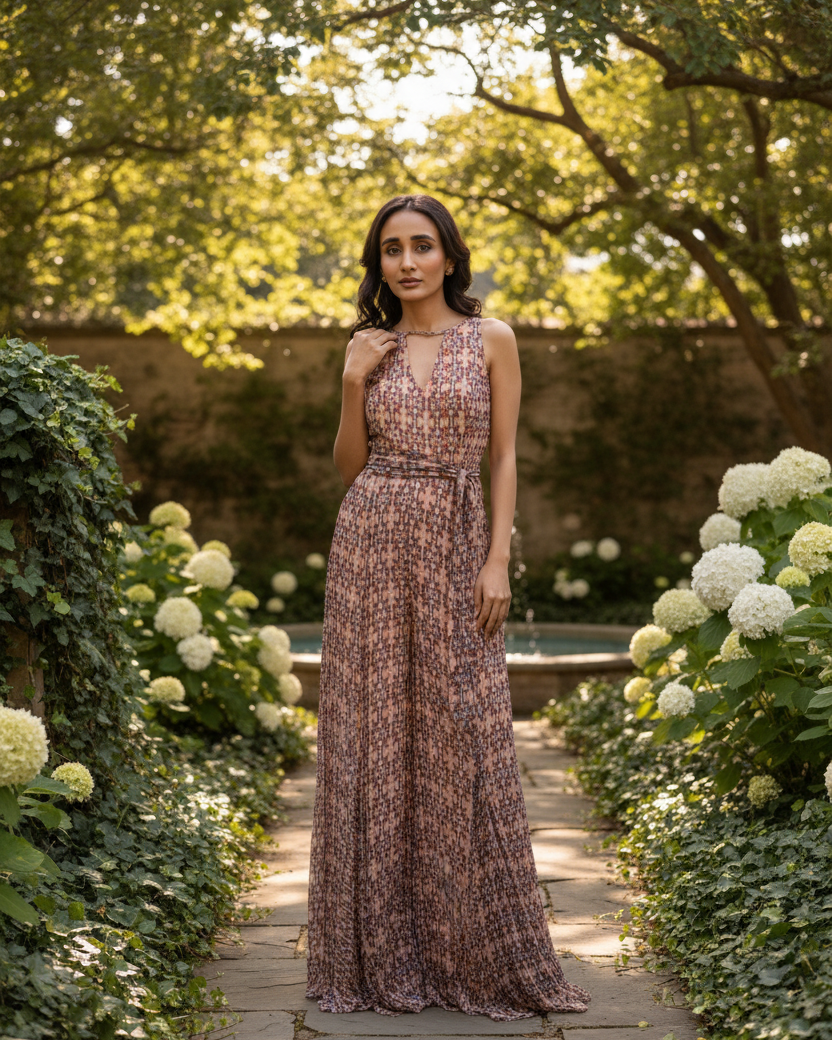 Jumpsuit with a Belt